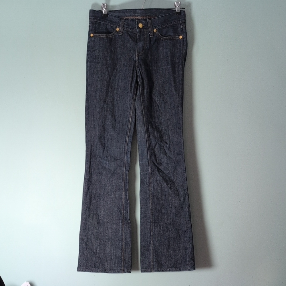 Tory Burch Jeans Classic Dark Blue Boots Cut 25 Indigo